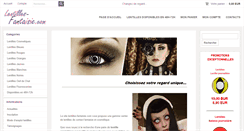 Desktop Screenshot of lentilles-fantaisie.com