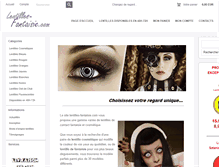 Tablet Screenshot of lentilles-fantaisie.com